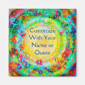 Pas uw eigen  Inspirivity Floral aan Magneet (Voorkant)