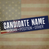 Pas uw eigen kandidaat merch bumpersticker