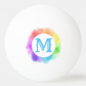 Pas uw eigen kleurrijk aan pingpongbal (Voorkant)