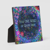 Pas uw eigen leuke inspirativiteit Paarse aan Fotoplaat (Voorkant)