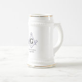 Pas uw eigen Masonic Stein Glass aan Bierpul (Voorkant rechts)