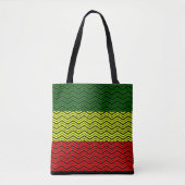 Pas uw eigen ontwerp aan - RASTA-ontwerp Tote Bag (Voorkant)