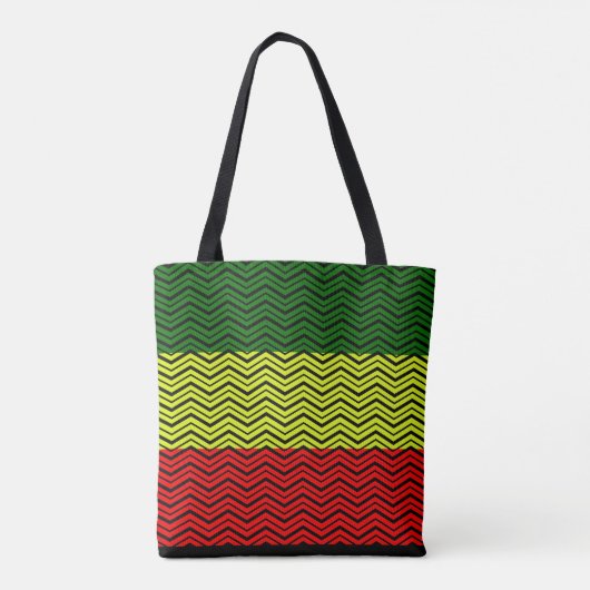 Pas uw eigen ontwerp aan - RASTA-ontwerp Tote Bag (Achterkant)