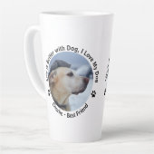 Pas uw eigen, op maat gemaakte ontwerpfoto aan latte mok (Linkerhoek)