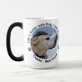 Pas uw eigen, op maat gemaakte ontwerpfoto aan magische mok (Links)