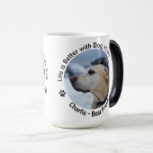 Pas uw eigen, op maat gemaakte ontwerpfoto aan magische mok (Voorkant rechts)