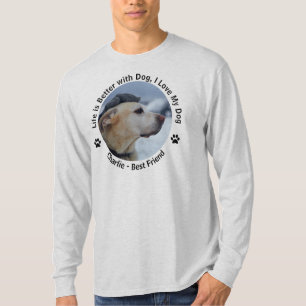 Pas uw eigen, op maat gemaakte ontwerpfoto aan t-shirt