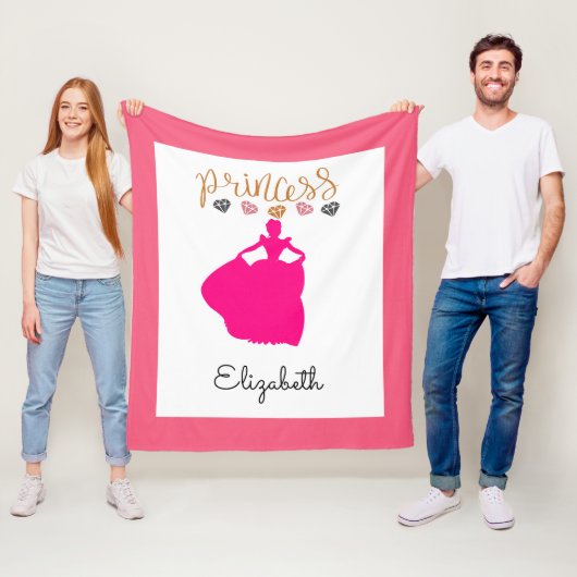 Pas uw eigen prinses aan fleece deken (In situ)