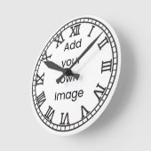 Pas uw eigen (Romeinse cijfers) wandklok aan (Hoek)