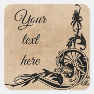 Pas uw eigen Stickers/labels voor nieuwe kunst aan Vierkante Sticker