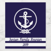 Pas uw eigen stijlvol elegant autisch thema aan wijn etiket (Enkel label)