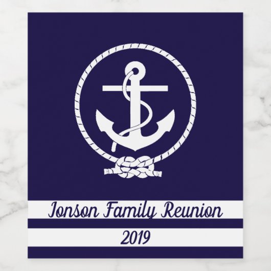 Pas uw eigen stijlvol elegant autisch thema aan wijn etiket (Enkel label)