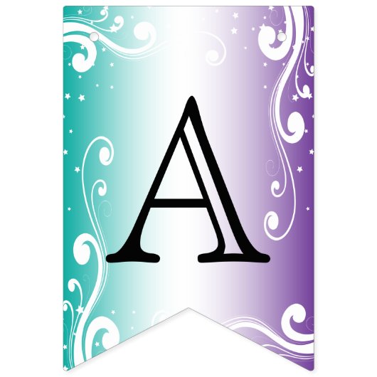 Pas uw eigen systeem aan - Blauwgroen en Paars Vlaggetjes (Tweede vlag)