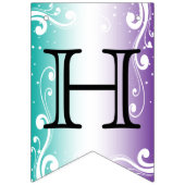 Pas uw eigen systeem aan - Blauwgroen en Paars Vlaggetjes (Eerste vlag)