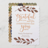 Pas uw eigen Thanksgiving-kaart aan Feestdagenkaart (Voorkant / Achterkant)