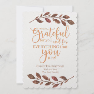 Pas uw eigen Thanksgiving-kaart aan Feestdagenkaart