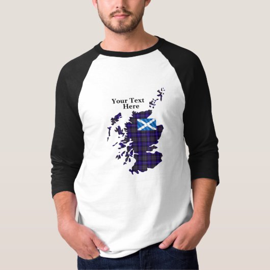 Pas uw eigen trots van Scotland Adult Raglan aan T-shirt (Voorkant)