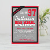 Pas Uw Eigen Uitnodiging van de Klasse van de Reun (Staand voorkant)