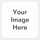 Pas uw eigen vierkante sticker (Voorkant)