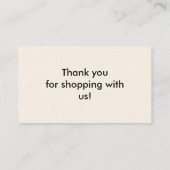 Pas uw eigen Visitekaartjes van de Vuurtoren aan (Achterkant)