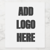 Pas uw eigen wijn etiket (Enkel label)