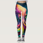 Pas uw eigen Yoga-legging aan met Octopus Print Leggings (Voorkant)