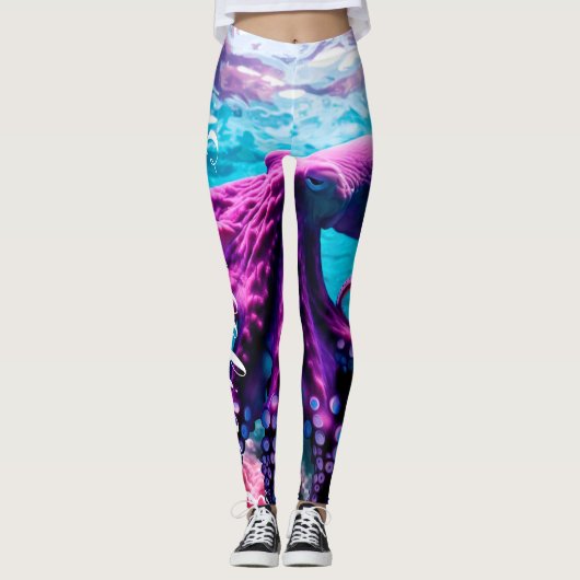 Pas uw eigen Yoga-Leggings aan met Octopus Leggings (Voorkant)