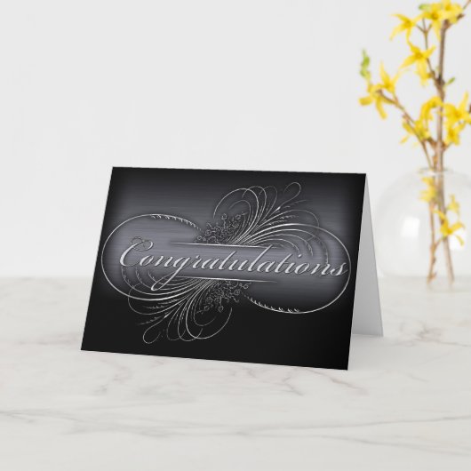 Pas uw eigen zilveren afstuderen ontwerp aan kaart (Gele Bloem)