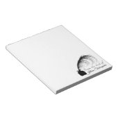 Pas uw elegante Logo doezelaar aan Notitieblok (Schuin)