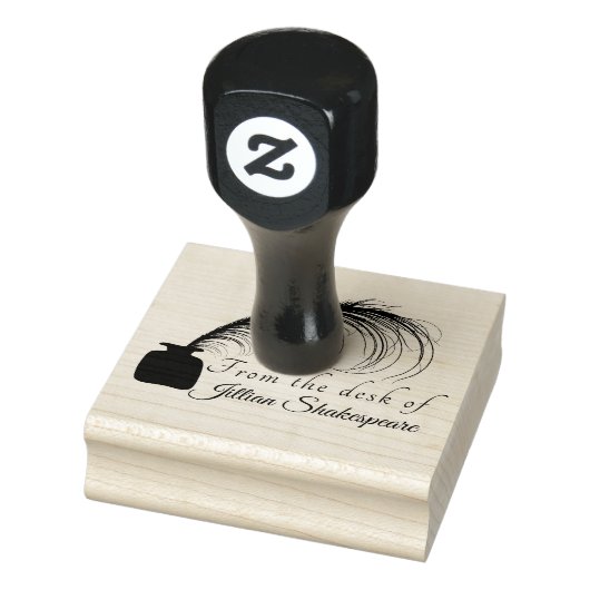 Pas uw elegante Logo doezelaar aan Rubberstempel (Stempel)