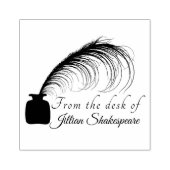 Pas uw elegante Logo doezelaar aan Rubberstempel (Afrduk)