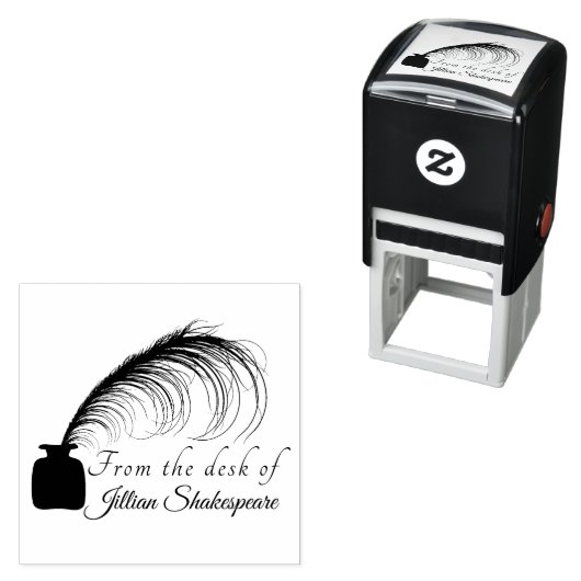 Pas uw elegante Logo doezelaar aan Zelfinktende Stempel (In situ)