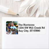 Pas uw foto aan met uw retouradres etiket (Insitu)