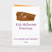 Pas uw foto Halloween Kaart (Achterkant)