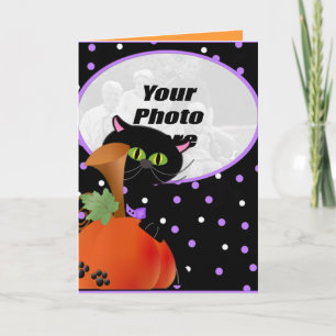 Pas uw foto Halloween Kaart