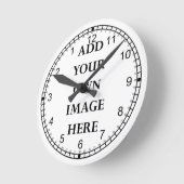 pas uw gekke omgekeerde wijzerplaat aan ronde klok (Hoek)