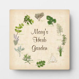 Pas uw Herb Garden Plaque aan Fotoplaat