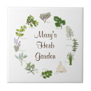 Pas uw Herb Garden Tile aan Tegeltje