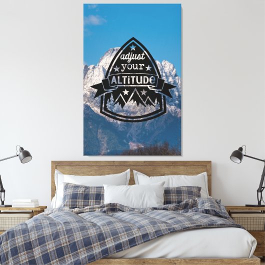 Pas uw hoogte aan canvas afdruk (Insitu (Slaapkamer))