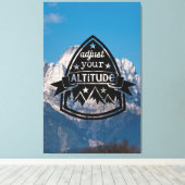 Pas uw hoogte aan canvas afdruk (Insitu (Houten vloer))