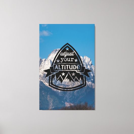 Pas uw hoogte aan canvas afdruk (Voorkant)