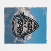 Pas uw hoogte aan fleece deken (Voorkant (Horizontaal))