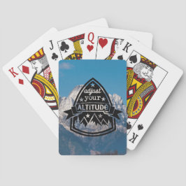 Pas uw hoogte aan pokerkaarten