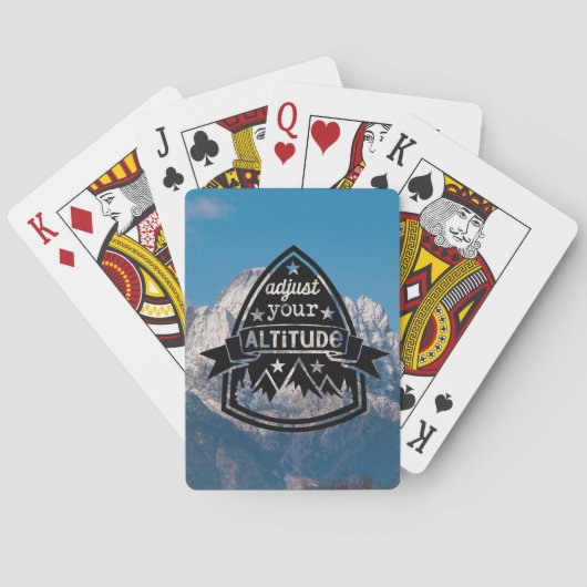 Pas uw hoogte aan pokerkaarten (Achterkant)