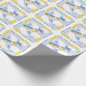 Pas uw Jet Plane aan Cadeaupapier (Hoek)