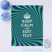 Pas uw kalm-blauw en groene twist aan flyer (Enkel)