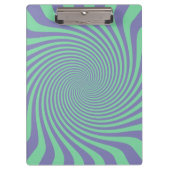 Pas uw kalm-blauw en groene twist aan klembord (Voorkant)