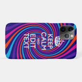 Pas uw kalm houden aan en verkleurde wervelkolom a Case-Mate iPhone case (Achterkant (horizontaal))