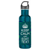 Pas uw 'Keep Calm' aan met een twist Waterfles (Voorkant)