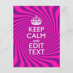 Pas uw "Keep Calm"- en "Gift Hot Pink"-twist aan Briefkaart